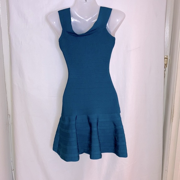 Teal Guess by Marciano dress - Picture 2 of 4